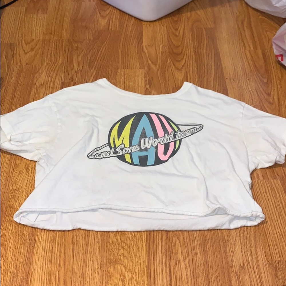White crop top